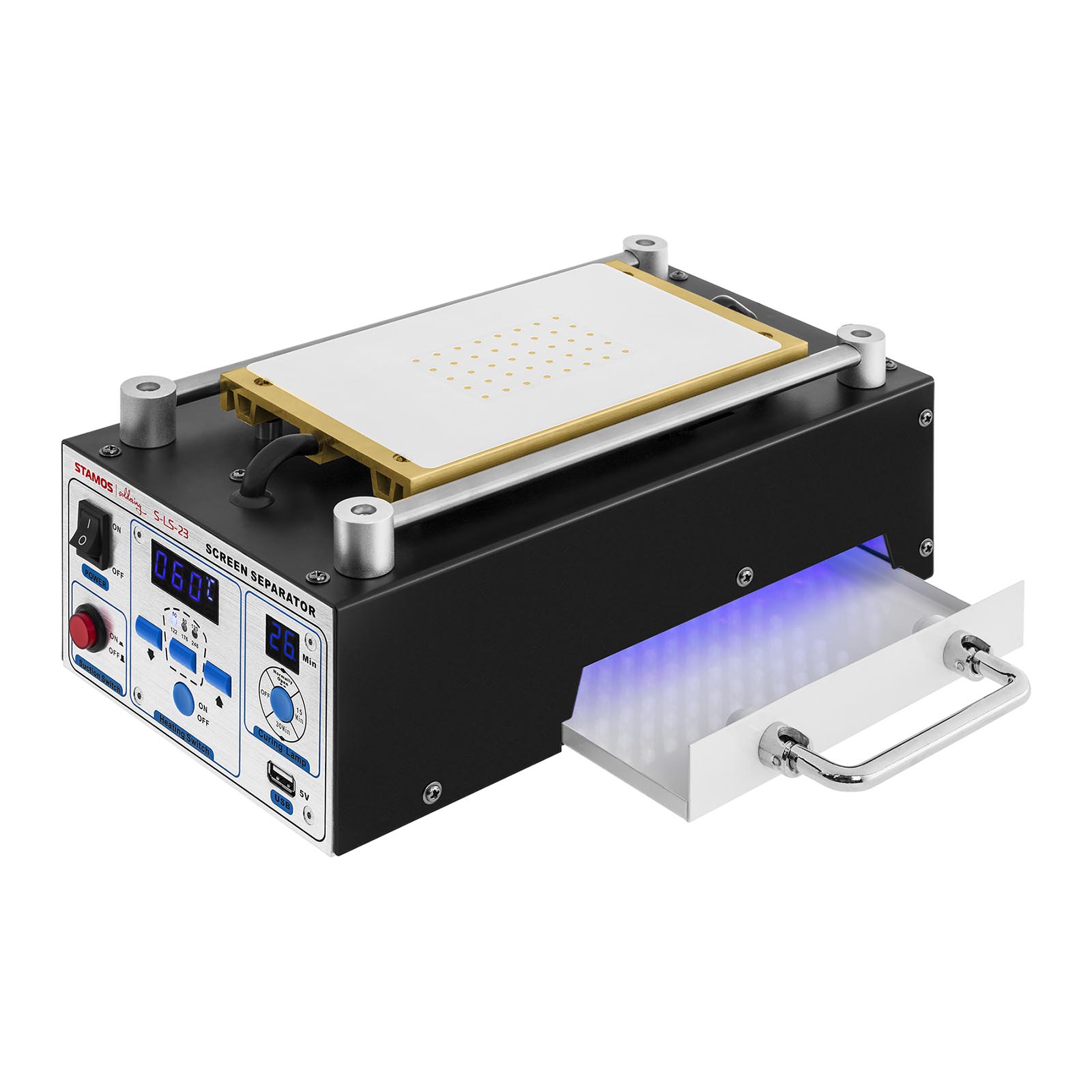 LCD-separator - Upp till 8" - 370W - UV-lampa - USB-port - Digital display