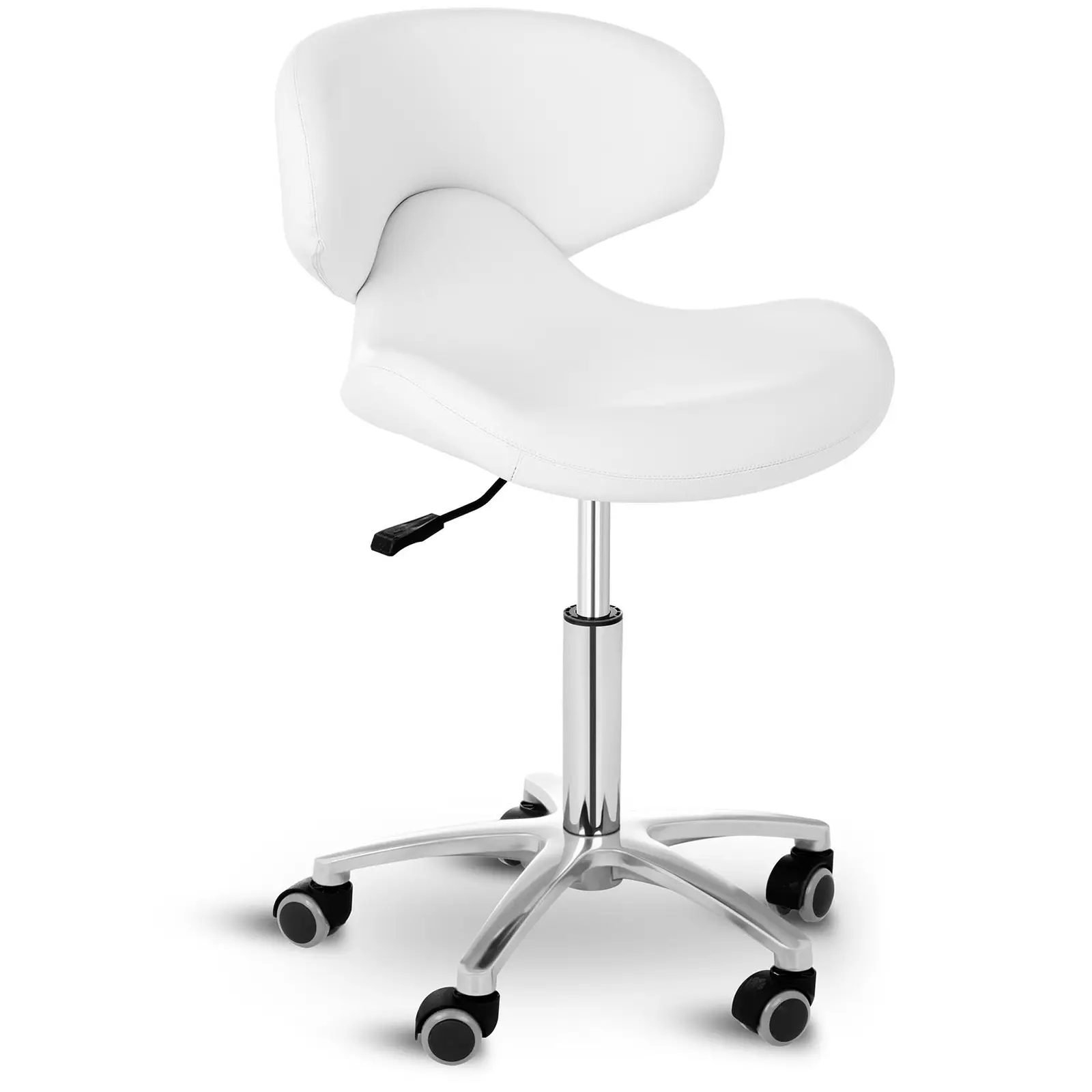 Arbetsstol frisör - 440–570 mm - 150 kg - White
