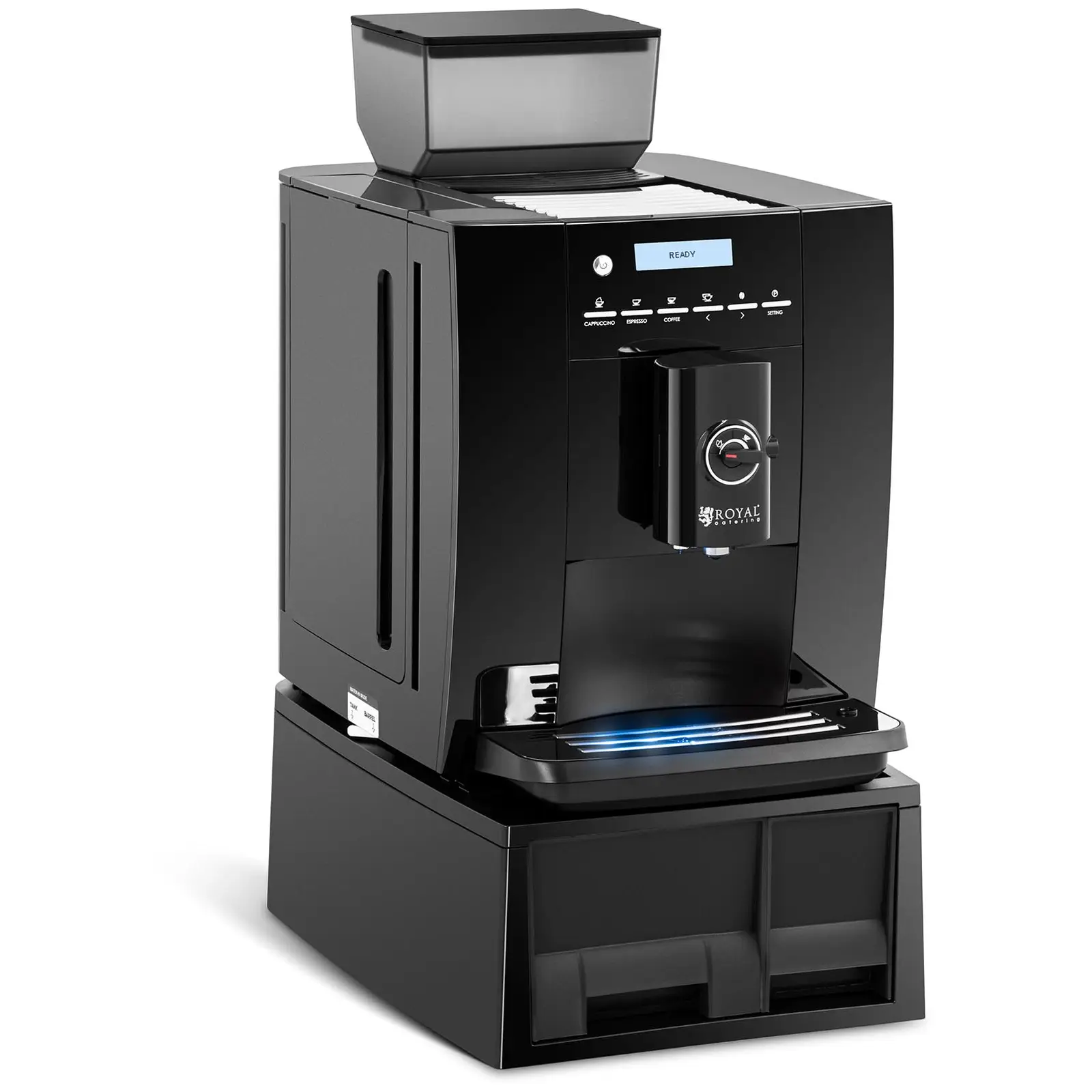 Kaffeautomat - Upp till 750 g bönor - Mjölkskummare