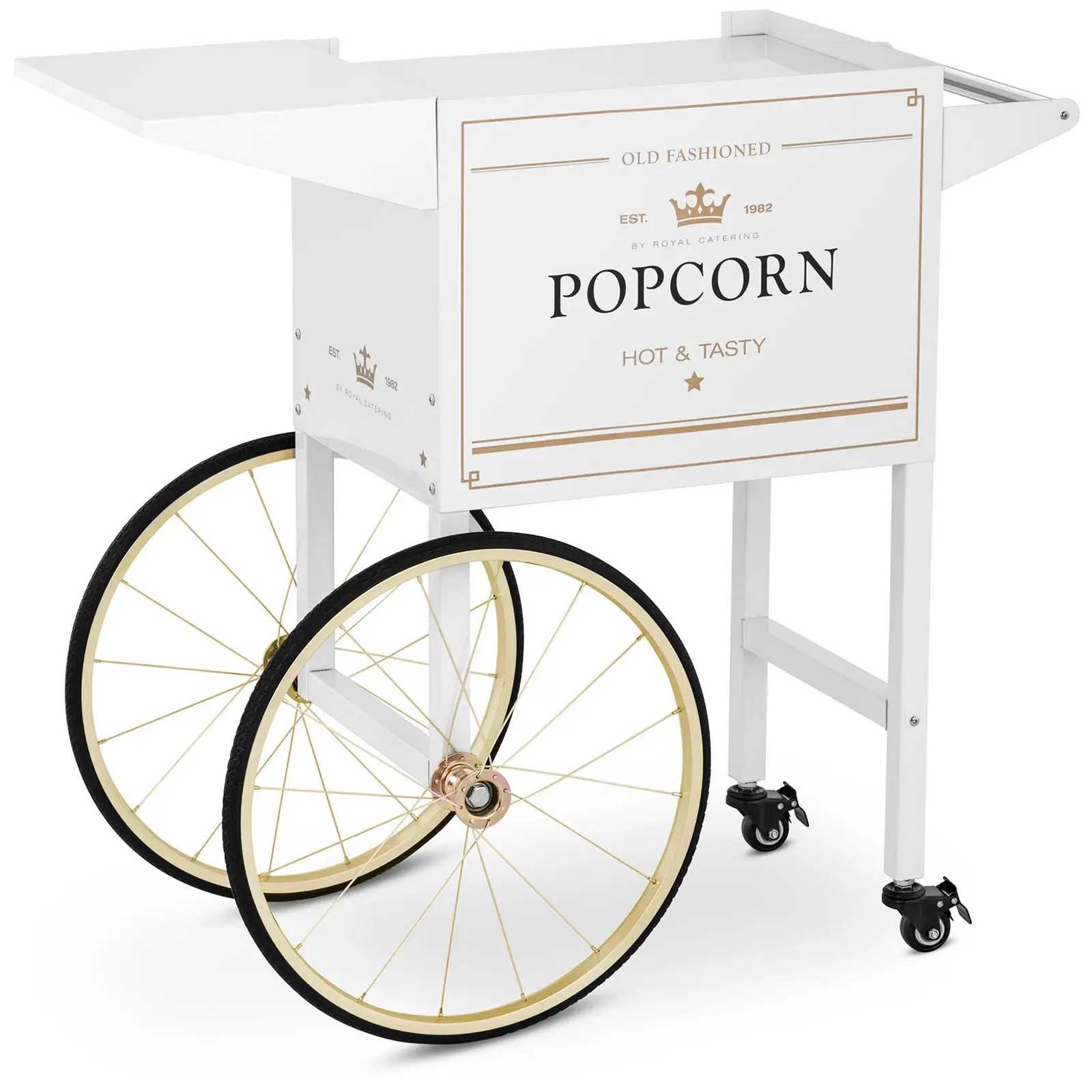 Popcornvagn - Vit och guldfärgad