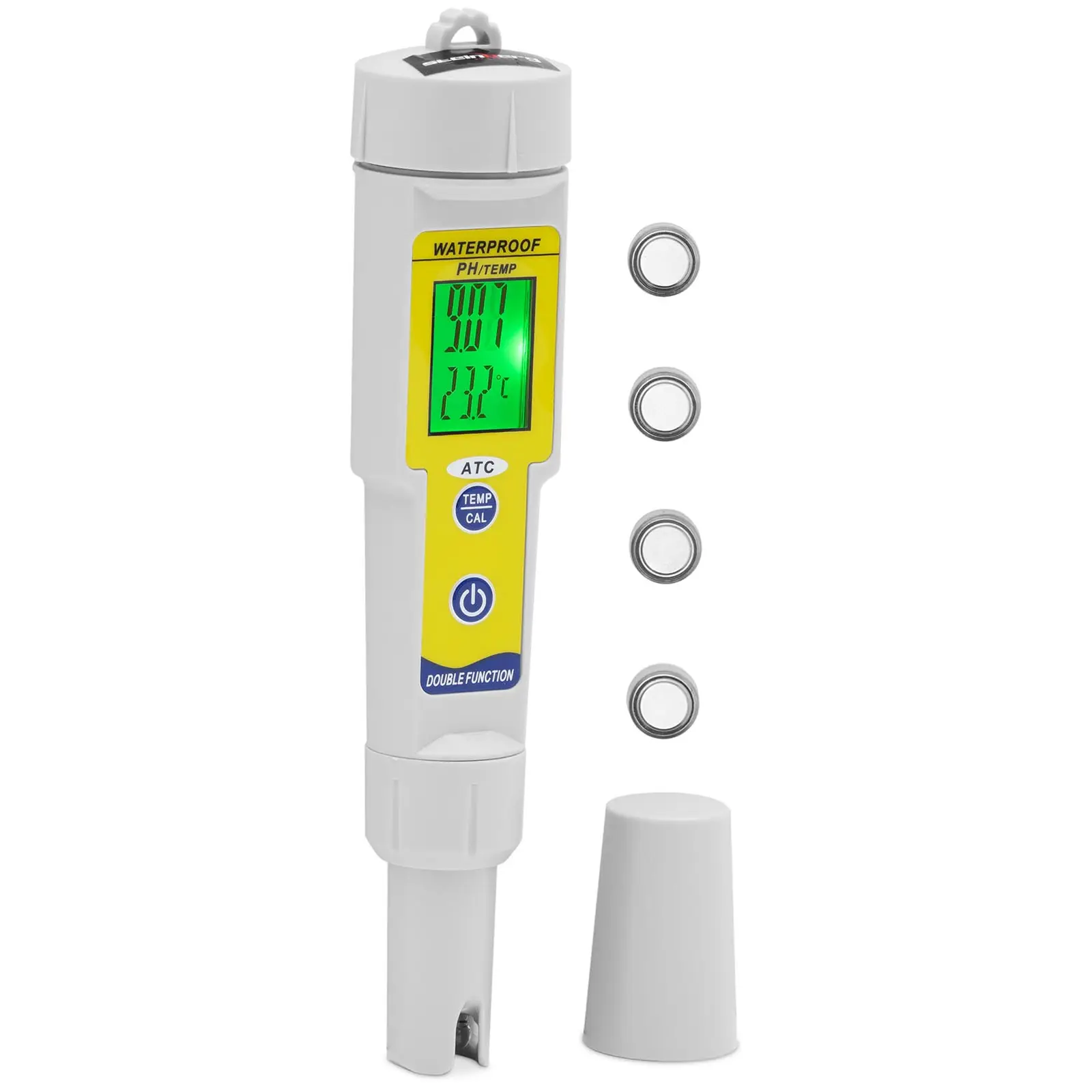 Andrahandssortering pH-mätare med temperatur - LCD - 0-14 pH / Temperatur 0 - 50 °C