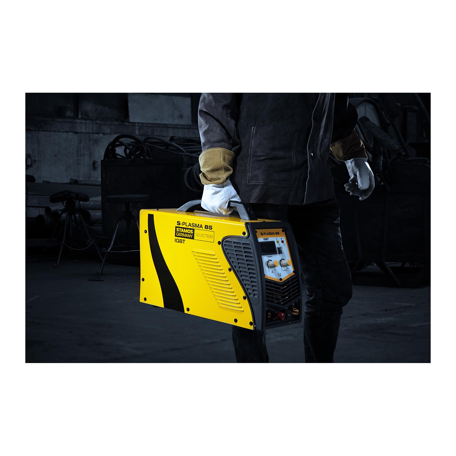CNC Plasmaskärare - 85 A - 400 V - pilottändning + Svetshjälm – Pokerface – PROFESSIONAL SERIES