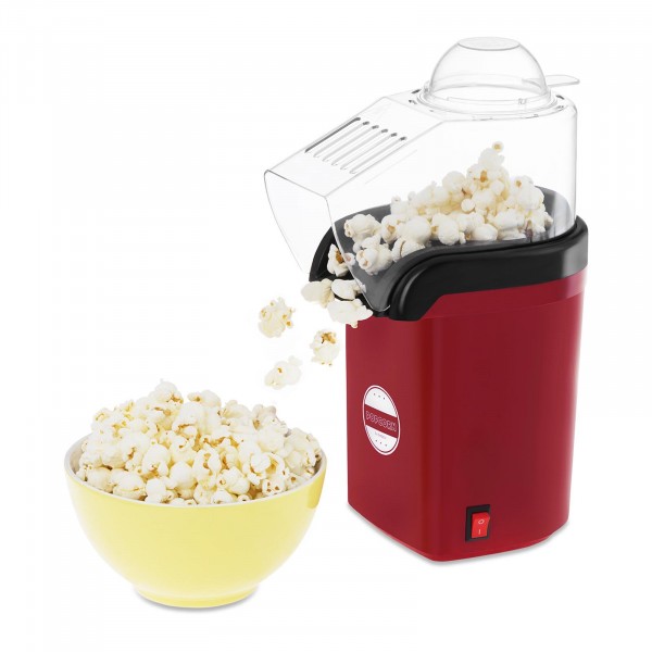 Popcornmaskin - Varmluft - Röd