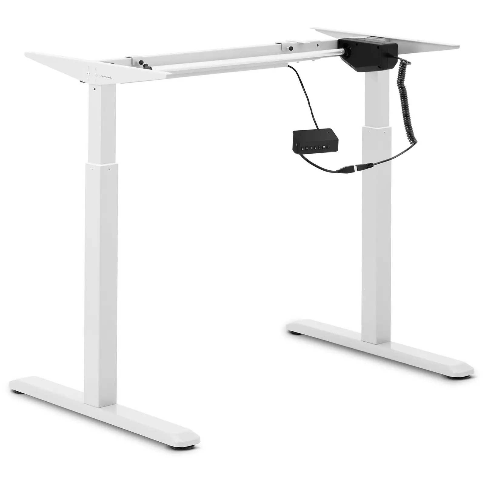 Höj- och sänkbar skrivbordsram - 120 W - 80 kg - vit
