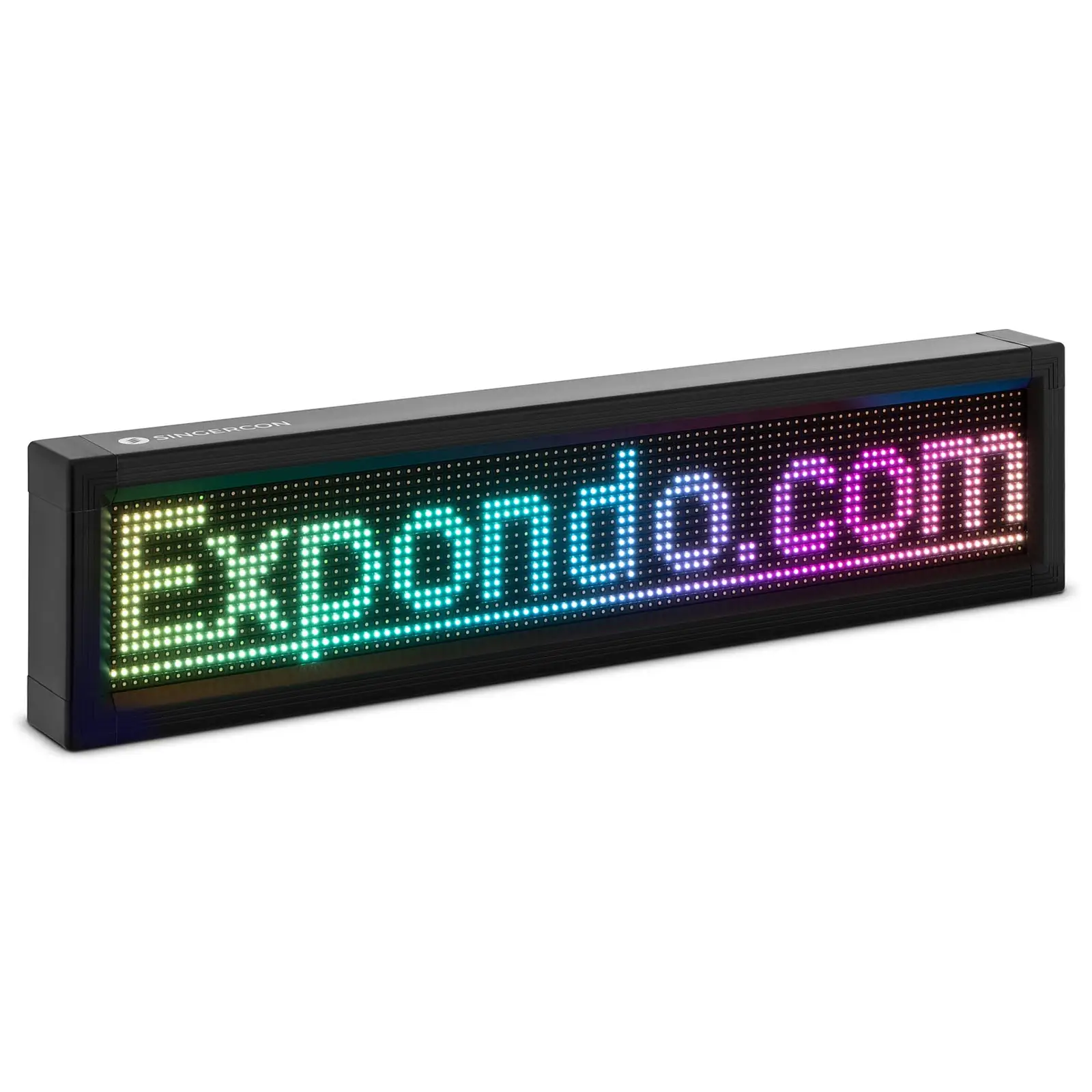LED-skylt - 96 x 16 färgade LED-dioder - 67 x 19 cm - Programmerbar via iOS/Android