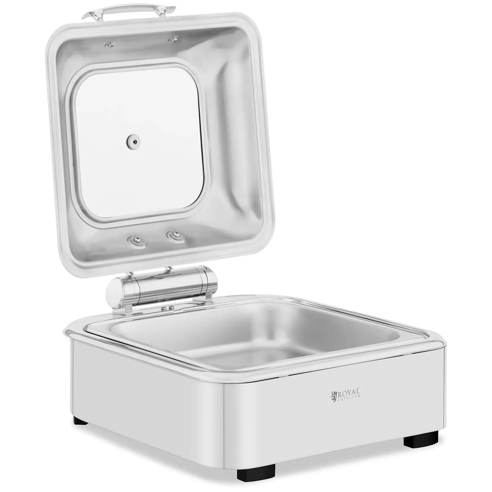 Chafing dish - GN 2/3 - Royal Catering - 5,3 L - Lock med fönster