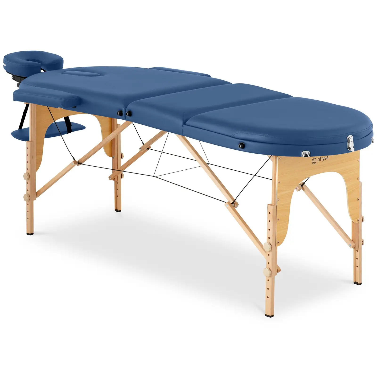 Hopfällbar massagebänk - 185-211 x 70-88 x 63-85 cm - 227 kg - Blå