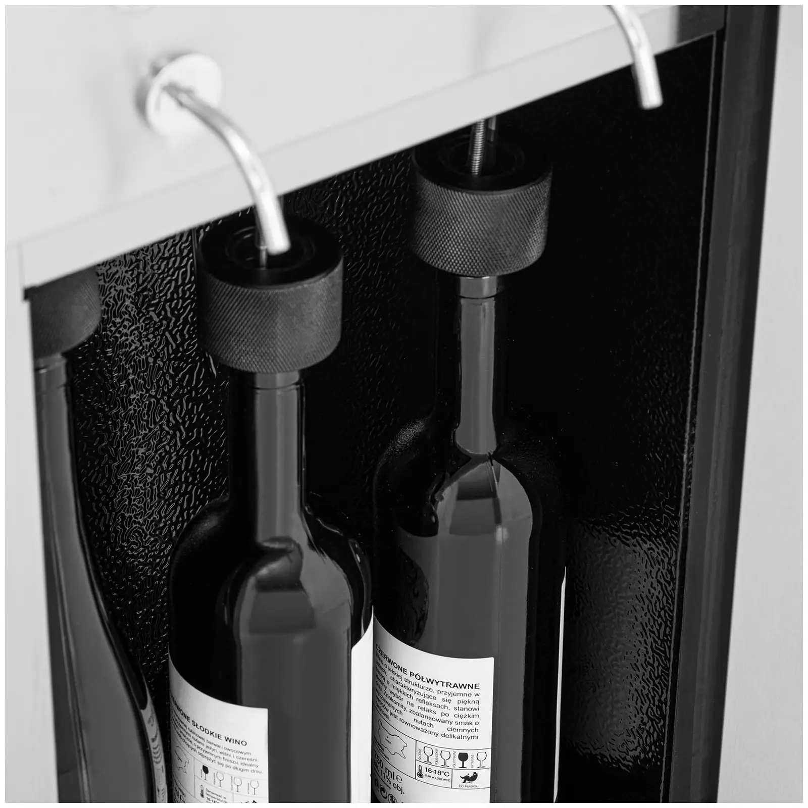 Andrahandssortering Vinkyl - Med dispenser - 6 flaskor - Rostfritt stål