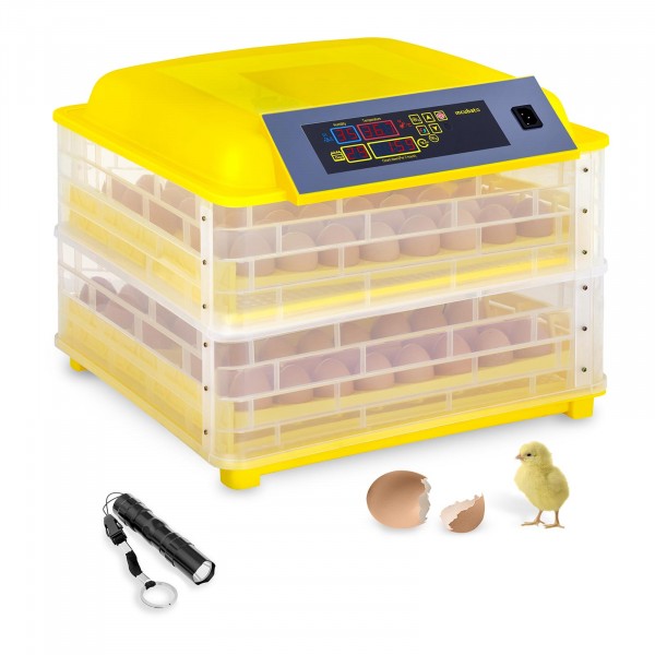 Andrahandssortering Äggkläckningsmaskin - 96 ägg - Inkl. ägglampa - Helautomatisk