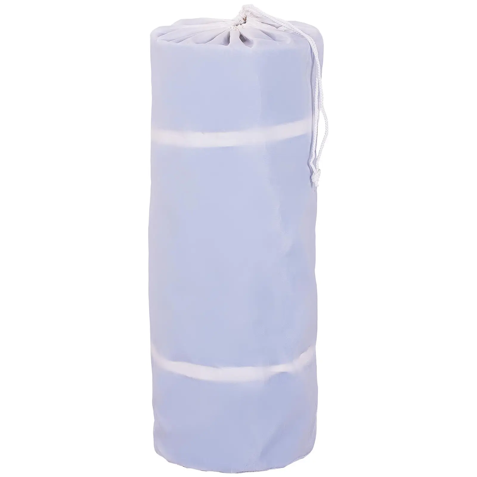 Uppblåsbar gymnastikmatta - 300 x 200 x 20 cm - blå och vit