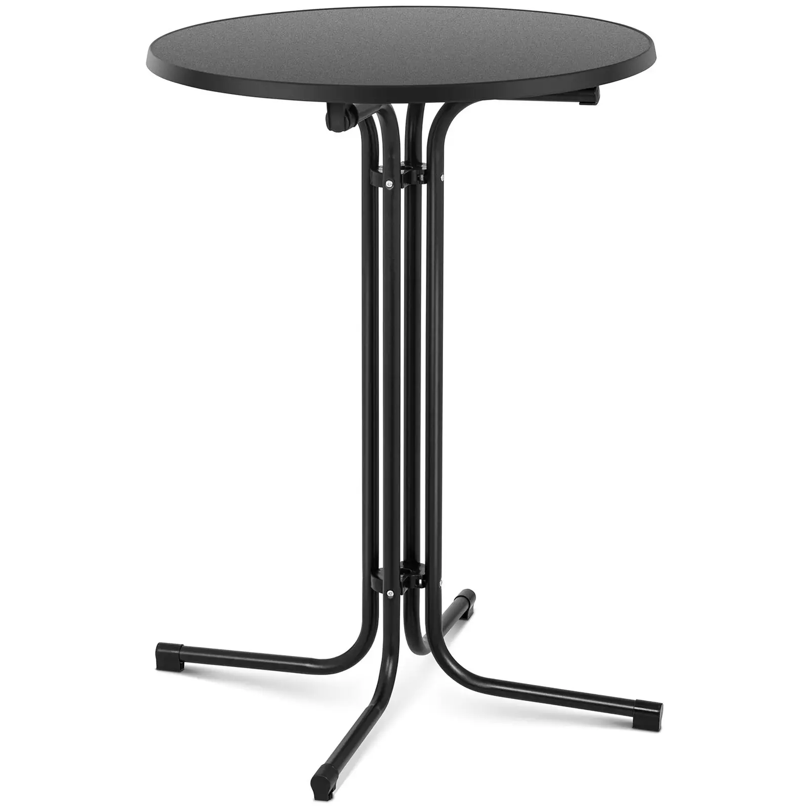 Cafébord - svart - ⌀80 cm - 110 cm