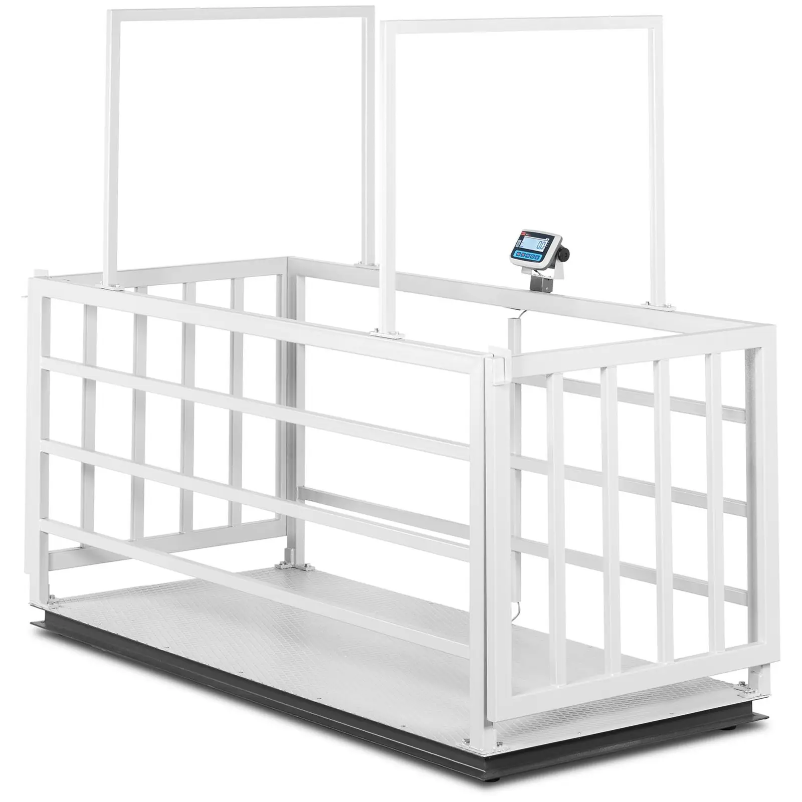Boskapsvåg - Kalibrerad - 200 g (0-600 kg) / 500 g (600-1500 kg) - Djurvänlig med galler - LCD